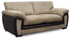 Carson Fabric 2 Seater Sofa In Beige And Brown