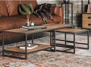 Olbia Wooden Coffee Table With Removeable Side Table In Oak