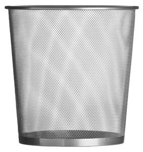 Retika Metal Wire Mesh Small Waste Paper Bin In Silver