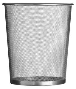 Retika Metal Wire Mesh Large Waste Paper Bin In Silver