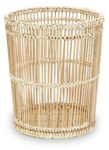 Arcola Rattan And Bamboo Bathroom Waste Bin In Natural