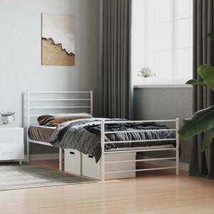 Eldon Metal Single Bed In White