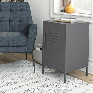 Berlin Metal Locker Storage Cabinet With 1 Door In Grey