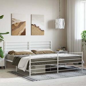 Eldon Metal Super King Size Bed In White