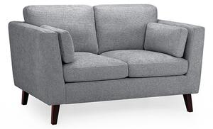 Alto Fabric 2 Seater Sofa In Grey With Wooden Legs