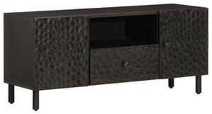 Buxton Wooden TV Stand With 2 Doors 1 Drawer In Black