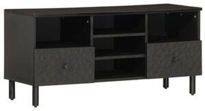 Eden Wooden TV Stand With 5 Shelves In Black