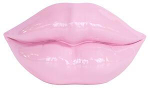 Alton Resin Lips Sculpture Small In Pink