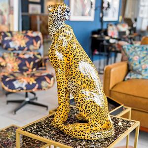 Alton Resin Cheetah Sculpture In Orange