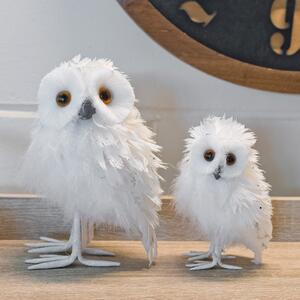 Destin Polystyrene Owl Sculpture In White