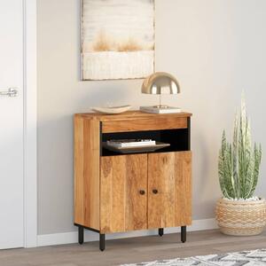 Lewes Acacia Wood Storage Cabinet With 2 Doors In Natural