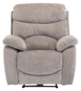 Toccoa Fabric Electric Recliner Armchair In Light Grey