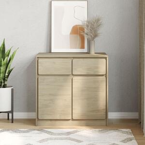 Newport Wooden Sideboard With 2 Doors 2 Drawers In Oak