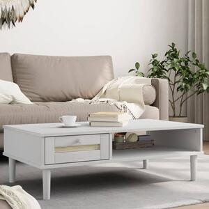 Fenland Wooden Coffee Table With 1 Drawer In White