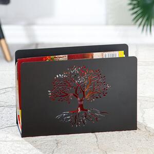 Brooklyn Metal Tree Of Life Magazine Rack In Black