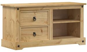 Croydon Wooden TV Stand With 2 Drawers In Brown