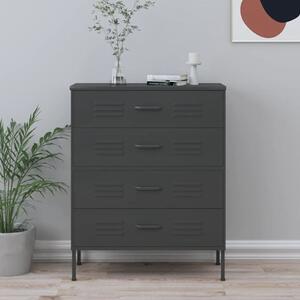 Bodmin Steel Chest Of 4 Drawers In Anthracite