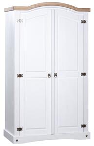 Croydon Wooden Wardrobe With 2 Doors In White And Brown