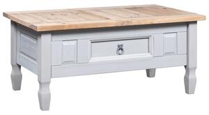 Croydon Wooden Coffee Table With 1 Drawer In Grey And Brown