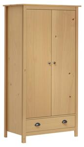 Kendal Wooden Wardrobe With 2 Doors In Brown