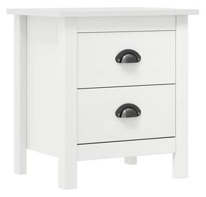 Kendal Wooden Bedside Cabinet With 2 Drawers In White