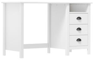 Kendal Wooden Laptop Desk With 3 Drawers In White