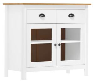 Kendal Wooden Sideboard With 2 Doors In White And Brown