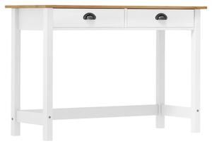 Kendal Wooden Console Table With 2 Drawers In White And Natural