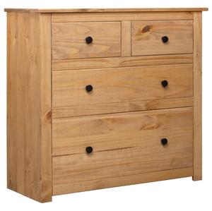 Bury Wooden Chest Of 4 Drawers Tall In Brown