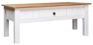 Bury Wooden Coffee Table With 1 Drawer In White And Brown