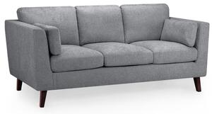 Airdrie Fabric 3 Seater Sofa In Grey