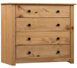 Bury Wooden Chest Of 4 Drawers In Brown