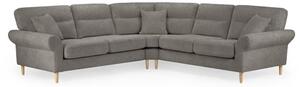 Folsom Large Fabric Corner Sofa In Mocha