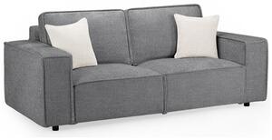 Maria Fabric 3 Seater Sofa In Slate