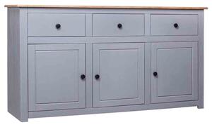 Bury Wooden Sideboard With 3 Doors 3 Drawers In Grey And Brown