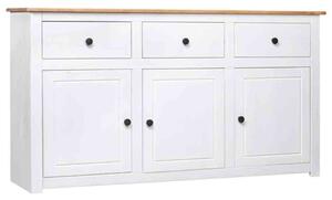 Bury Wooden Sideboard With 3 Doors 3 Drawers In White And Brown