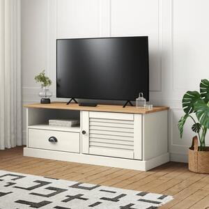 Vidor Wooden TV Stand With 1 Door 1 Drawer In White Brown