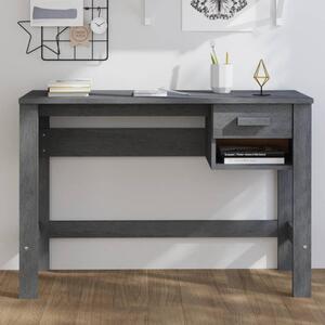 Hull Wooden Laptop Desk With 1 Drawer In Dark Grey