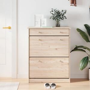 Akron Wooden Shoe Storage Cabinet With 1 Drawer In Natural