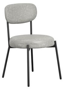 Smith PU Leather Dining Chair In Graphite