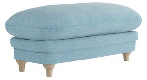 Plumpton Fabric Foot Stool In Duck Egg Blue