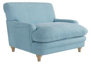 Plumpton Fabric Armchair In Duck Egg Blue