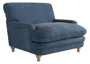 Plumpton Fabric Armchair In Denim Blue