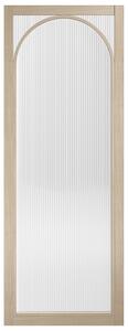 Melrose 1981mm X 838mm Reeded Glass Internal Door In Oak