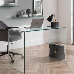 Acelynn Glass Laptop Desk In Clear