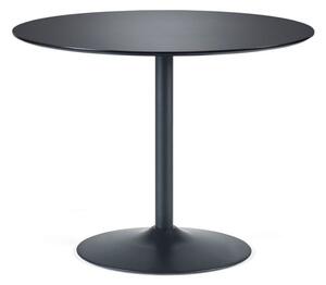 Nephi Wooden Dining Table Round Large In Black