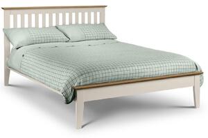 Salem Wooden King Size Bed In Oak And White