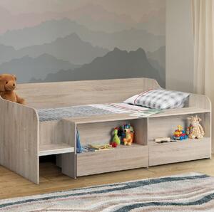 Seguin Wooden Low Sleeper Children Bed In Sonoma Oak