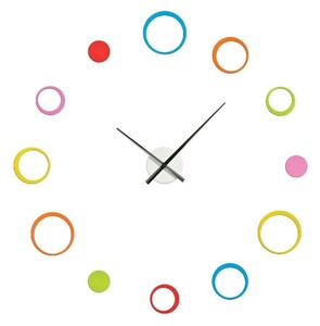 Circular Multi Coloured Wall Clock