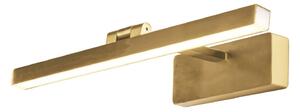 Corfu LED Picture Light Rectangular In Gold